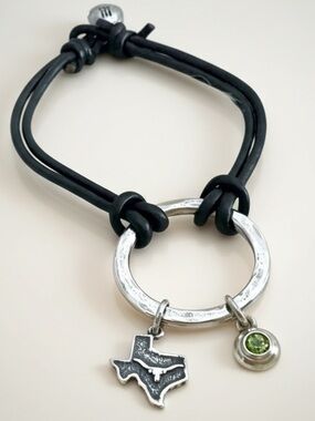James Avery NEW retired bracelet charms peridot remembrance Texas longhorn